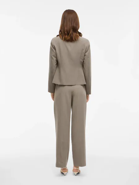 Hovedbilde VISIFFE HW STRAIGHT PANTS FALCON MELANGE