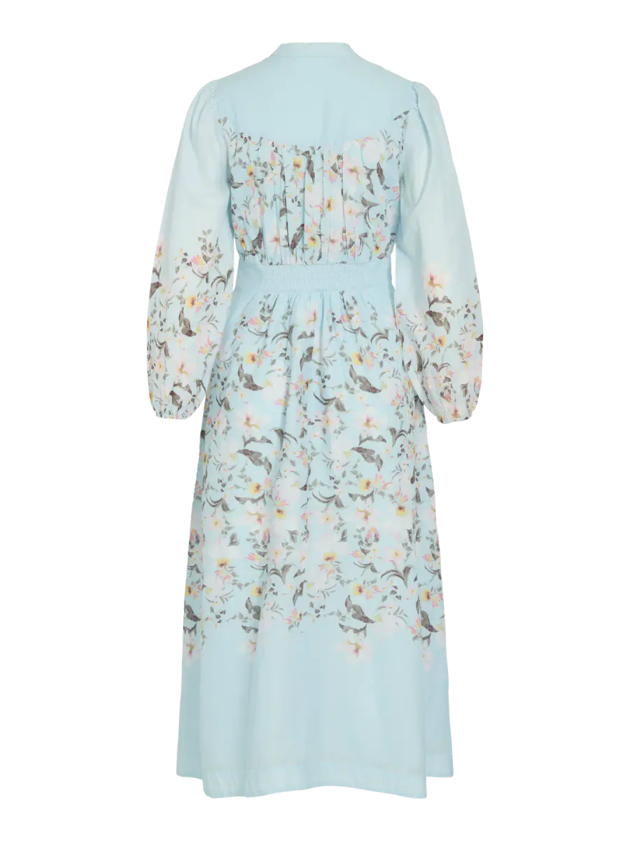 VIZANILA GIL L/S MIDI DRESS/DC/LN