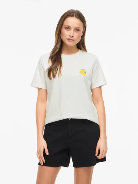 Hovedbilde VISYBILLA O-NECK S/S LEMON TOP/PB LEMON FUJI ...