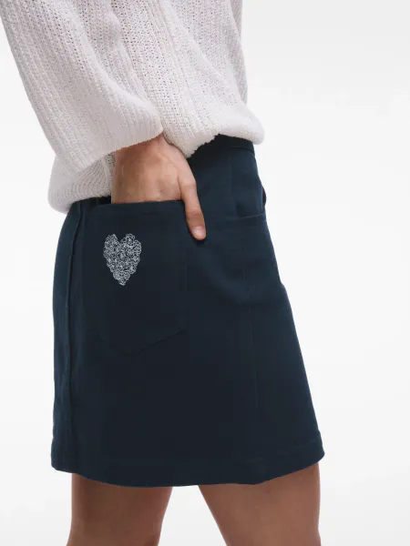 Hovedbilde VICHIA HW MINI HEART SKIRT /LS NAVY BLAZER