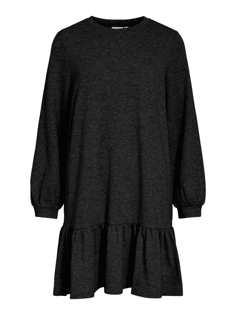 VIHARISA OPEN O-NECK L/S DRESS/PB BLACK