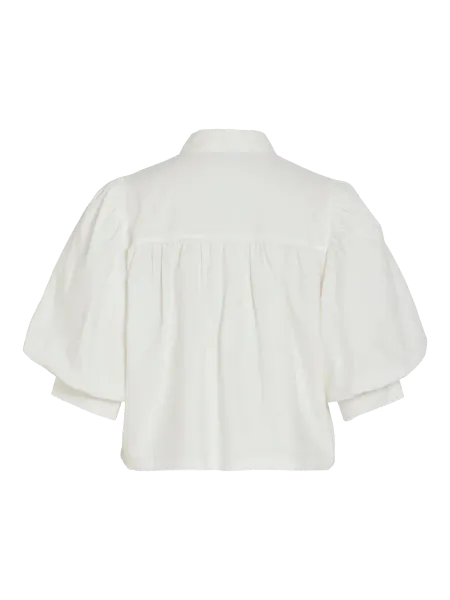 Hovedbilde VIREALU 2/4 COLLAR SHIRT SNOW WHITE