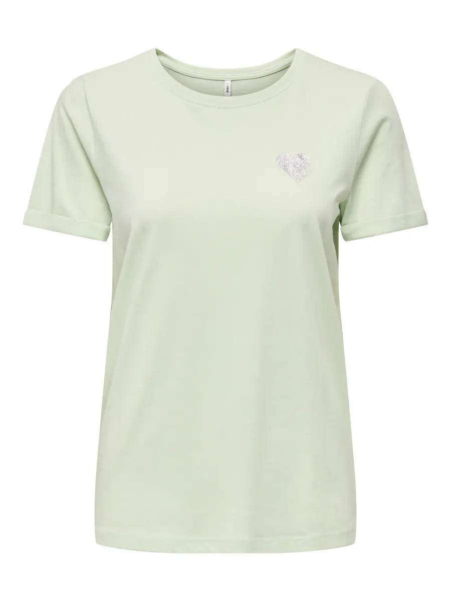 CARKITA S/S LOGO TOP GREEN LILY