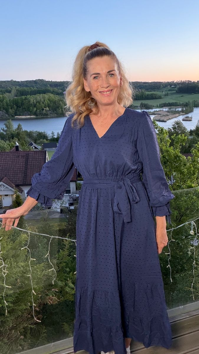AMANDA LONG DRESS BLUE