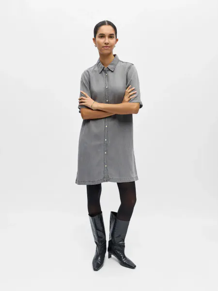 Hovedbilde OBJFRAME 2/4 RE DENIM DRESS 1