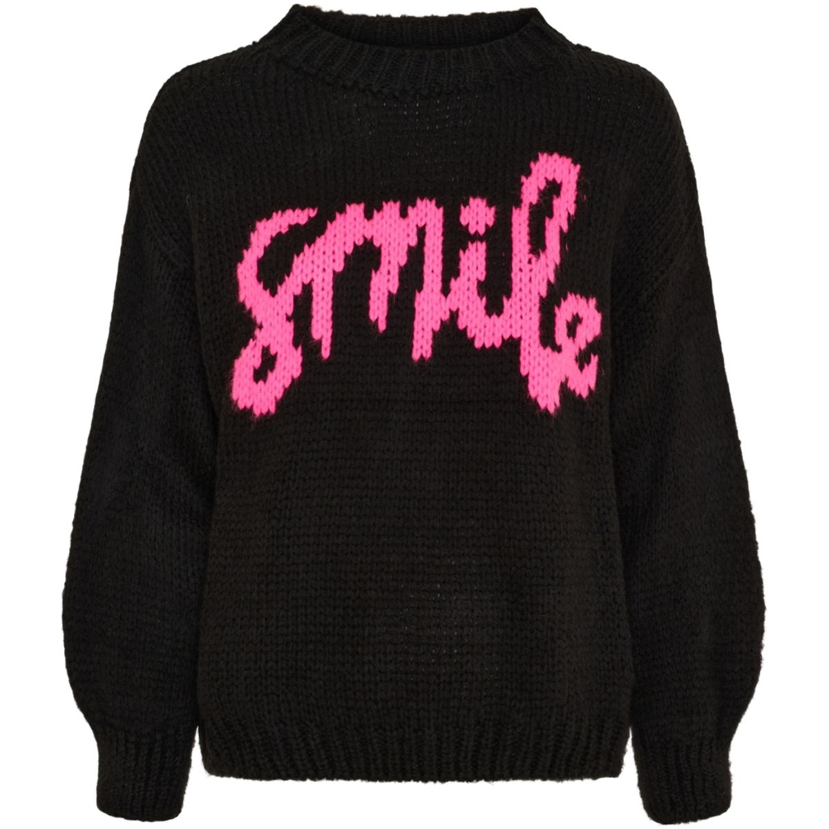 TULIP KNIT BLACK/PINK