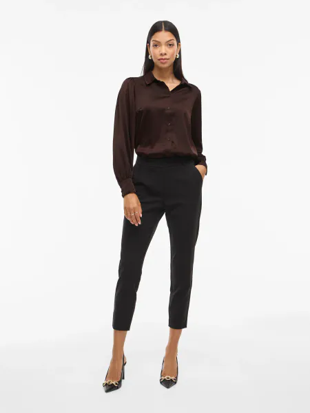 Hovedbilde VIENNA RAVENNA L/S BALLOON SHIRT COFFE BEAN