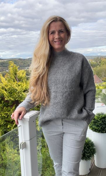 Hovedbilde VIBENNU FUNNELNECK L/S KNIT TOP MEDIUM GREY ...