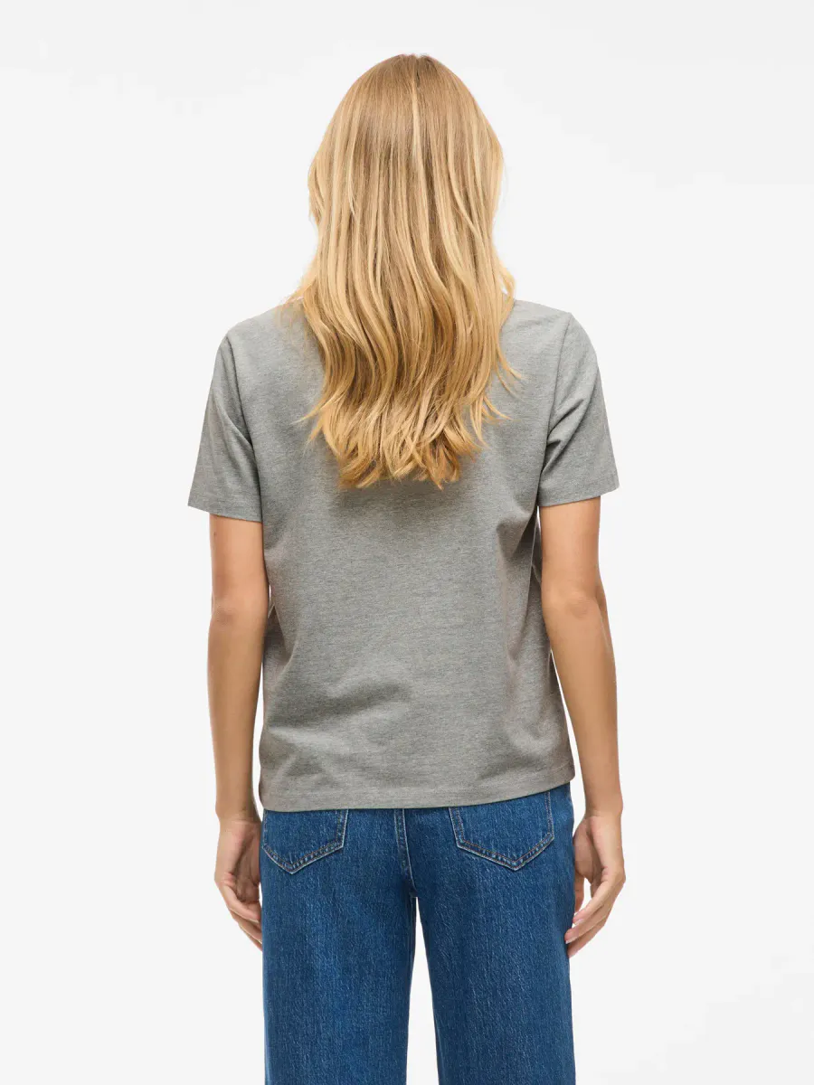  VINORA S/S T-SHIRT MEDIUM GREY MELANGE