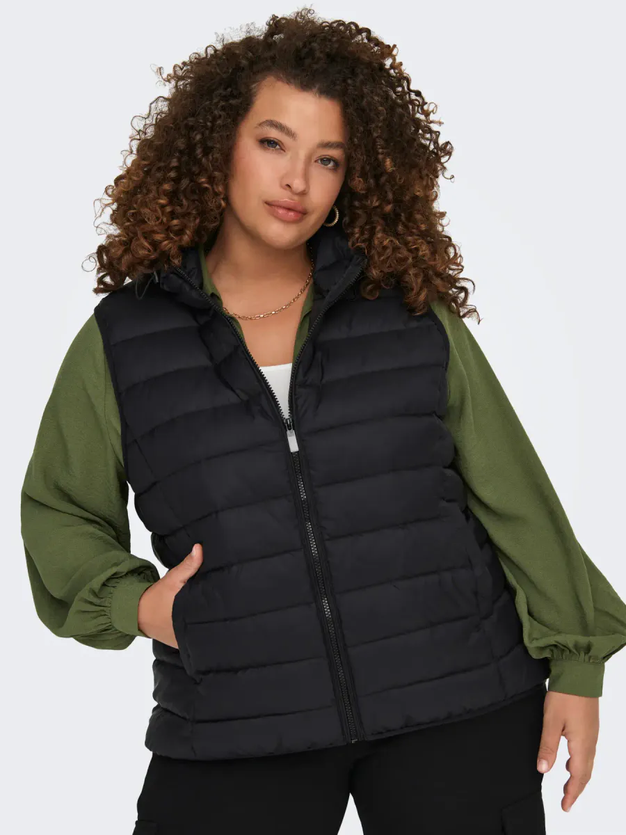 CARNEW TAHOE HOOD WAISTCOAT BLACK