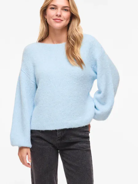 Hovedbilde VIMARLEY L/S EMB KNIT PULLOVER NANTUCKET BREEZE