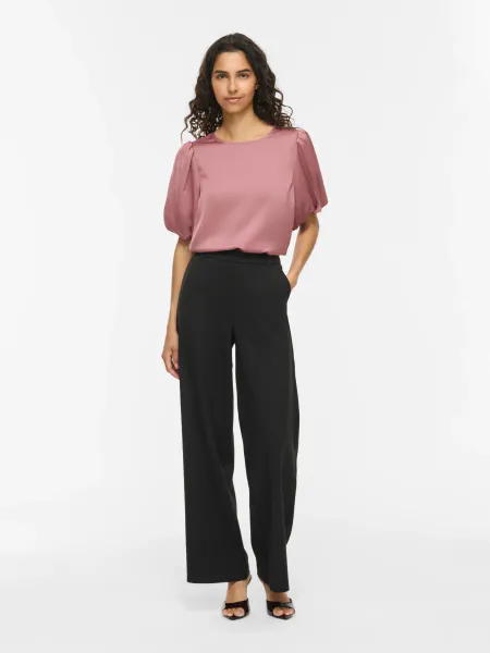 Hovedbilde VIELLETTE 2/4 SATIN PUFF TOP  NOSTALGIE ROSE