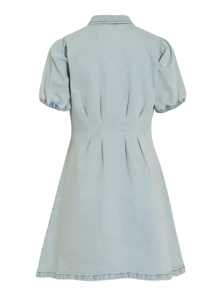 Hovedbilde  VISOL L/S PLEAT DENIM DRESS MBD/LN