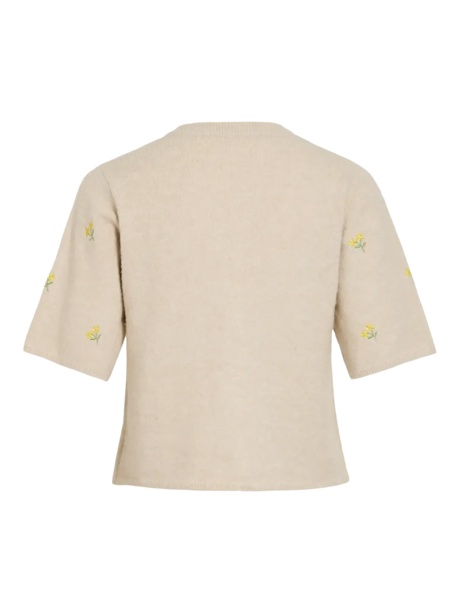  VISENEA S/S EMBROIDERY CARDIGAN