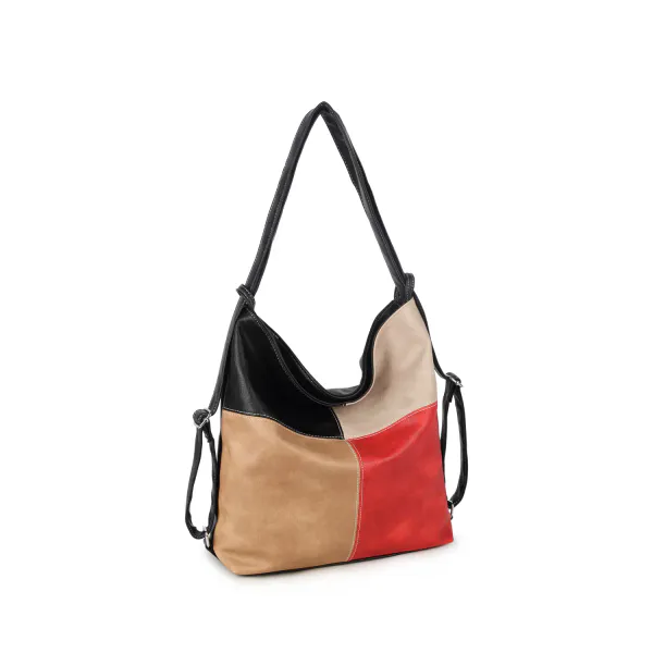 Hovedbilde PATCH HOBO BAG RED/BLACK